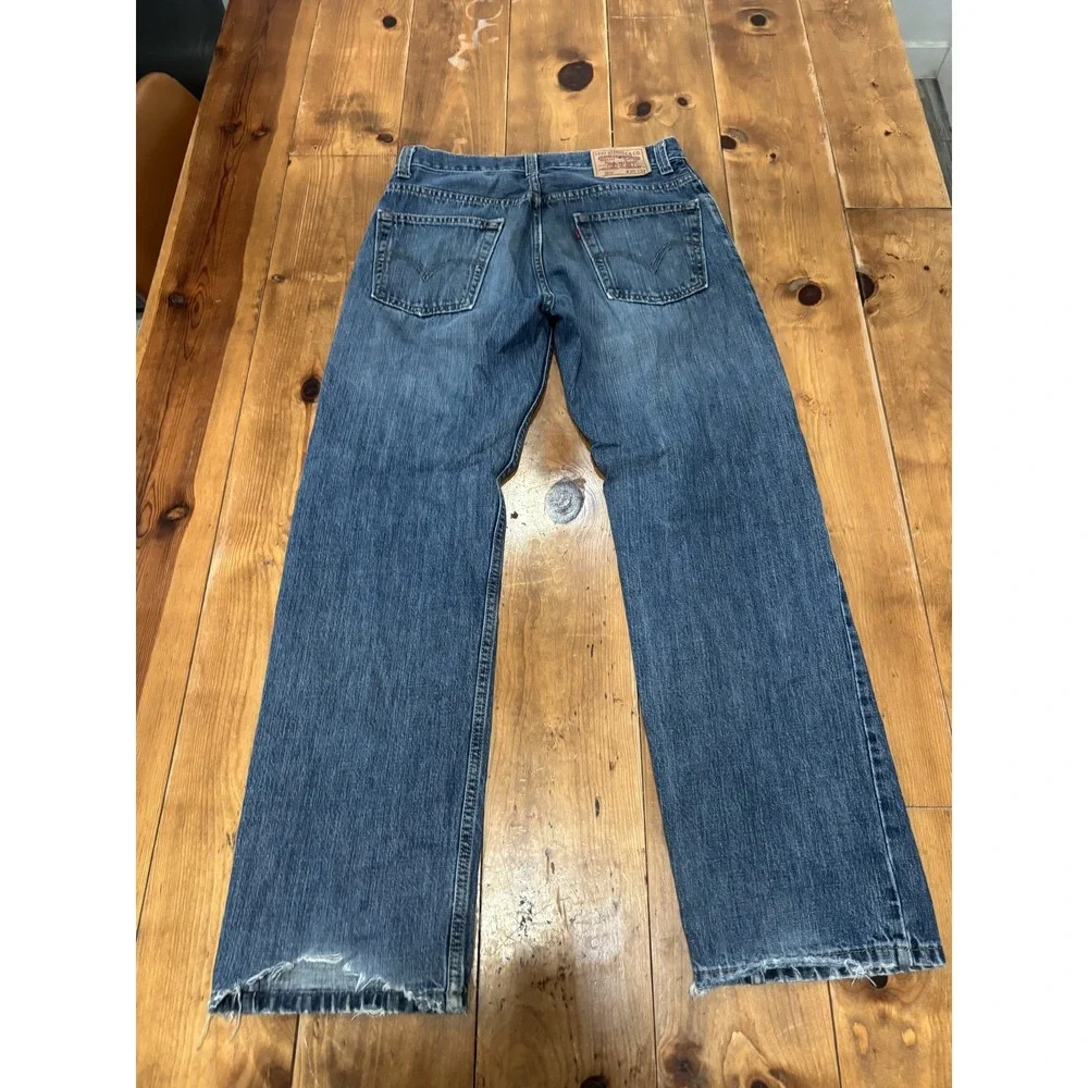 Levi's 559 Men's Relaxed Straight Jeans W30 L32 Blue Denim Mid-Rise